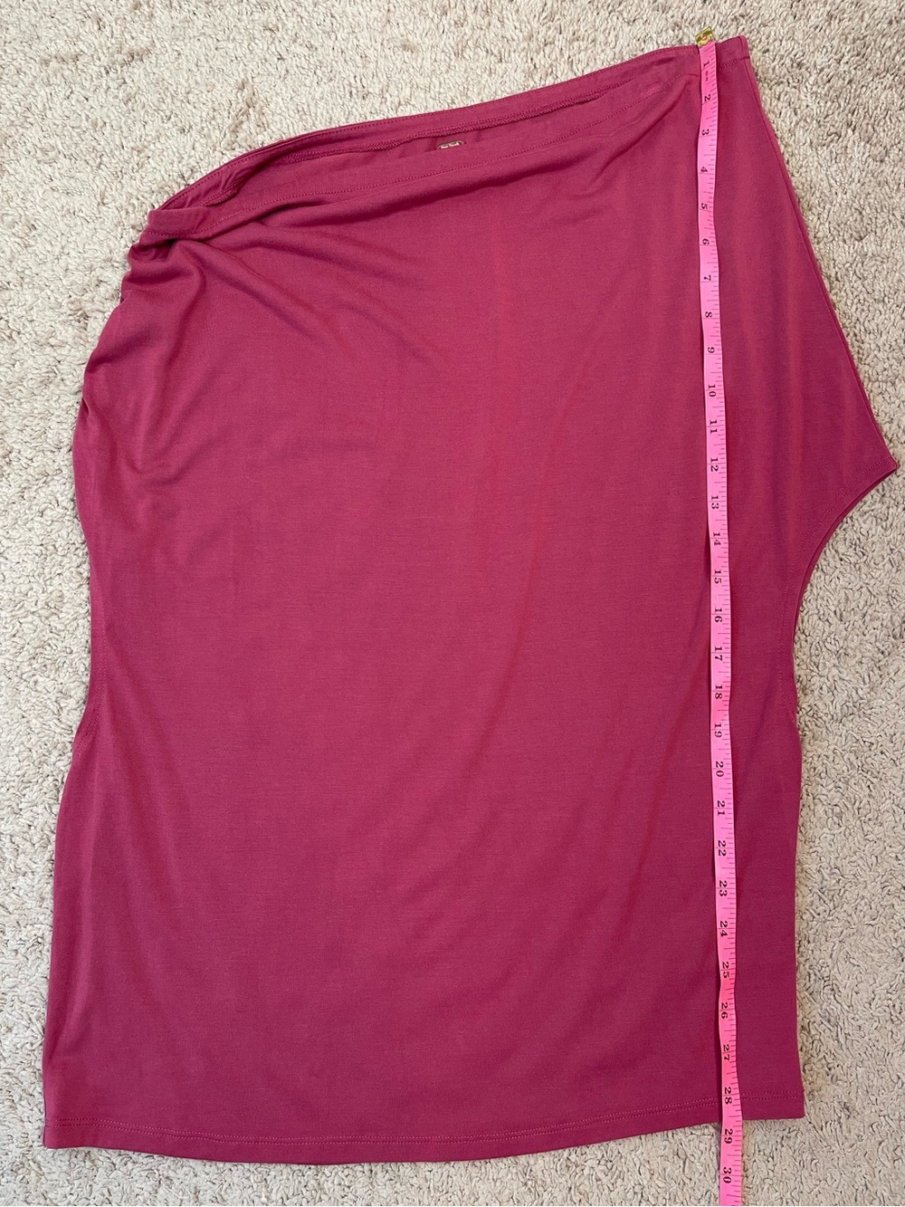 Free People Blake Off-The-Shoulder Draped Top in Deep Claret Size XL - Picture 10 of 14